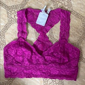 NWT free people magenta bralette SZ Sm